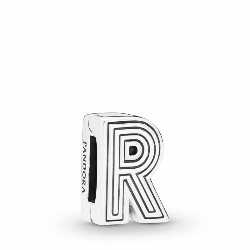 Pandora Reflexions™ Letter R Clip Charm NZ, Sterling Silver (083549-PFH)